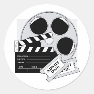 Filmkaartjes Ronde Sticker