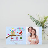 Filmkaartjes voor kerstmis feestdagenkaart (Staand voorkant)