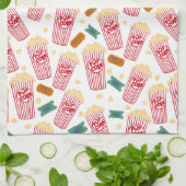 Filmkeukenhanddoeken met popcorn theedoek (Gevouwen)