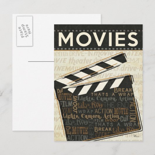  filmklapper briefkaart (Voorkant / Achterkant)