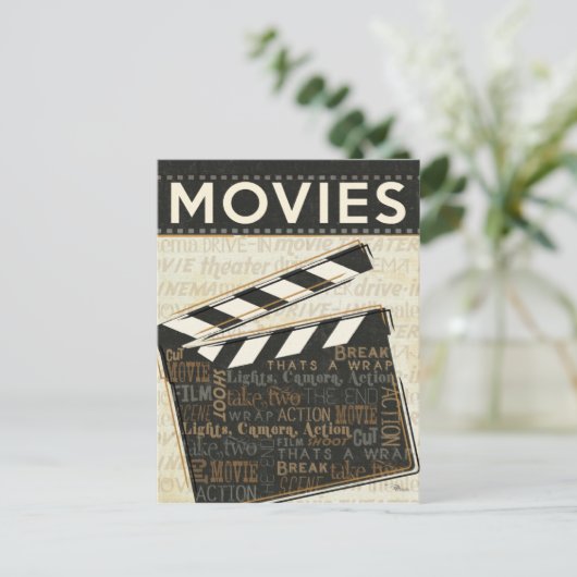  filmklapper briefkaart (Staand voorkant)