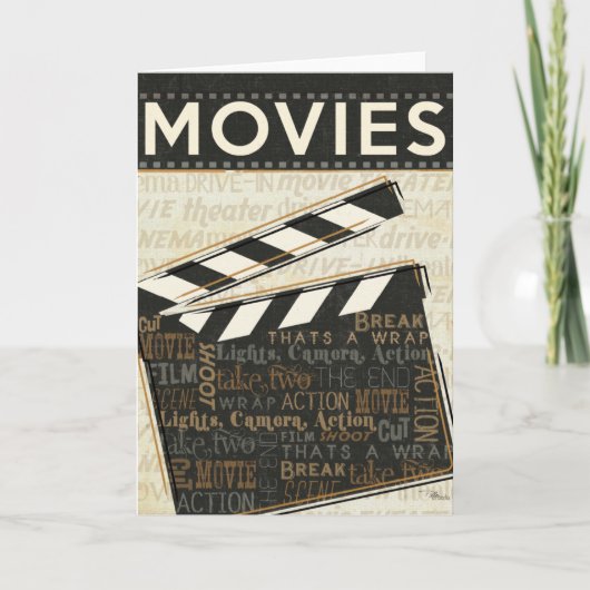 filmklapper kaart (Voorkant)