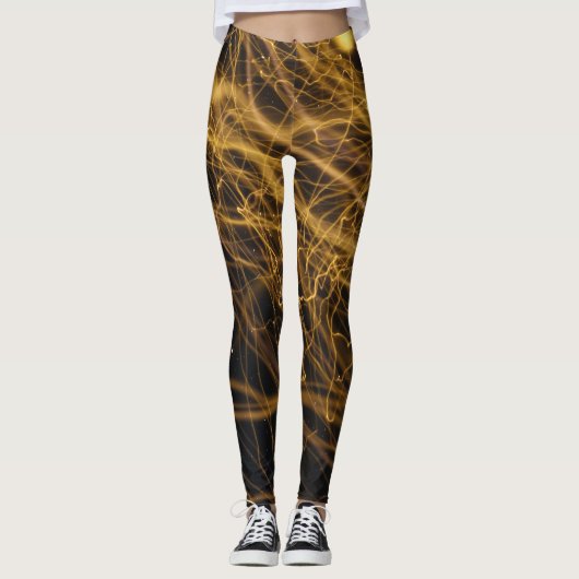 Filmkorrel: Abstracte Bokeh Trail Leggings (Voorkant)