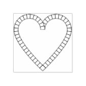 Filmliefhebbers hart illustratie art stempel (Afrduk)