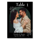 Filmlijstnummer witte zwarte bruiloft kaart (Achterkant)