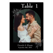 Filmlijstnummer witte zwarte bruiloft kaart (Voorkant)