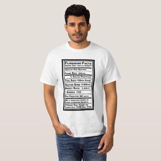 Filmmaffacten T-shirt (Voorkant volledig)