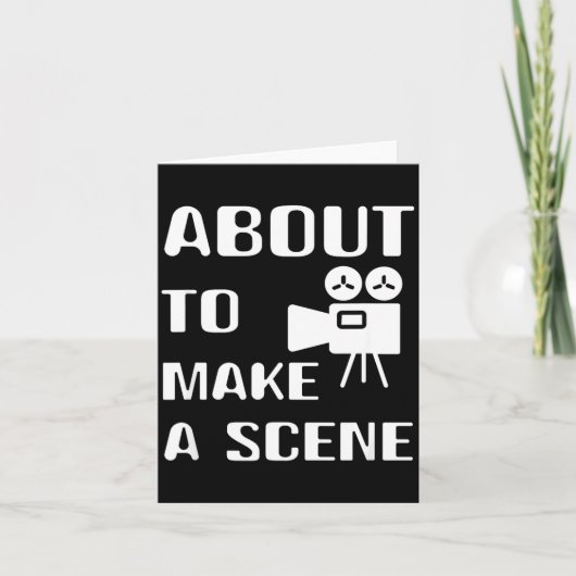 Filmmaker About To Make A Scene Film Making Movie  Kaart (Voorkant)