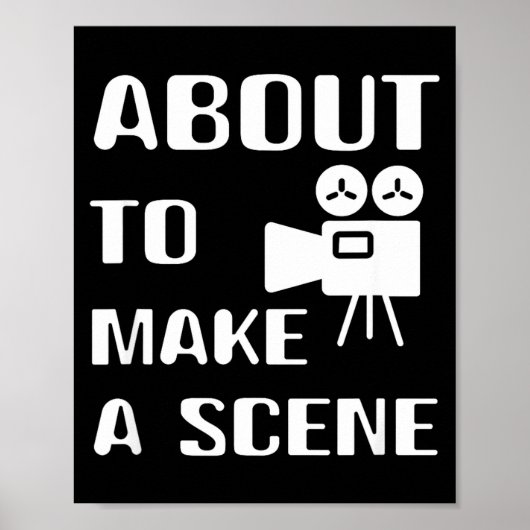 Filmmaker About To Make A Scene Film Making Movie  Poster (Voorkant)