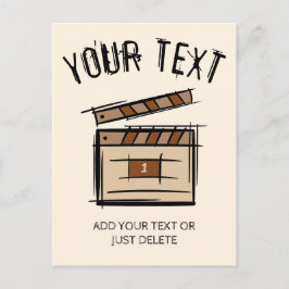 Filmmaker, acteur, filmregisseur producent cadeau briefkaart