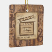 Filmmaker, acteur, filmregisseur producent cadeau  keramisch ornament (Rechts)