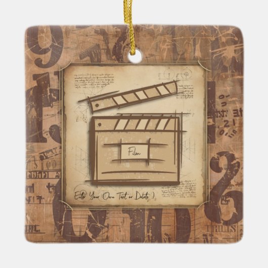 Filmmaker, acteur, filmregisseur producent cadeau  keramisch ornament (Voorkant)