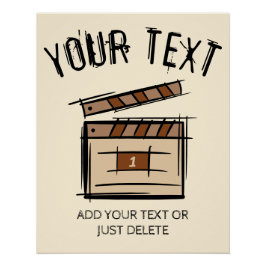 Filmmaker, acteur, filmregisseur producent cadeau perfect poster