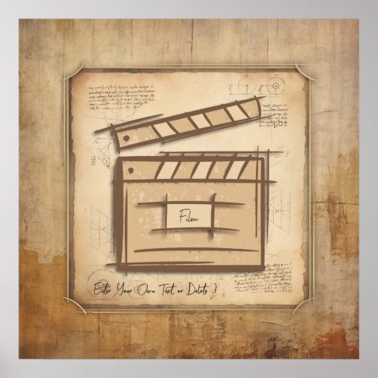 Filmmaker, acteur, filmregisseur producent cadeau  poster (Voorkant)