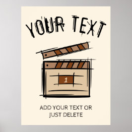 Filmmaker, acteur, filmregisseur producent cadeau poster