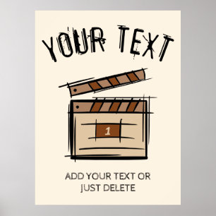 Filmmaker, acteur, filmregisseur producent cadeau poster