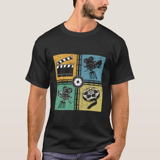 Filmmaker Actor Director Film Camera Cinema Lover T-shirt (Voorkant)