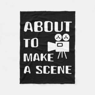 Filmmaker Die Op Het Punt Staat Een Film Te Maken Fleece Deken
