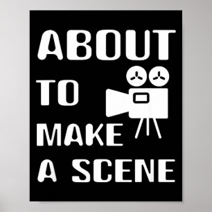 Filmmaker Die Op Het Punt Staat Een Film Te Maken  Poster