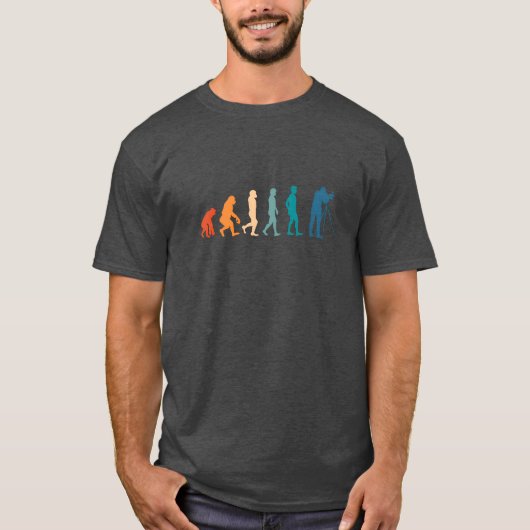 Filmmaker Evolution Vintage oud T-shirt (Voorkant)