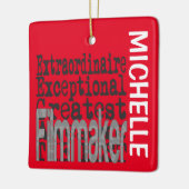Filmmaker Extraordinaire CUSTOM Keramisch Ornament (Links)