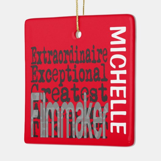 Filmmaker Extraordinaire CUSTOM Keramisch Ornament (Links)