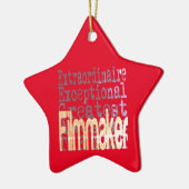 Filmmaker Extraordinaire keramische versiering Keramisch Ornament (Links)