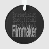 Filmmaker Extraordinaire Ornament (achterkant)