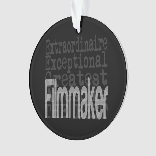 Filmmaker Extraordinaire Ornament (voorkant)