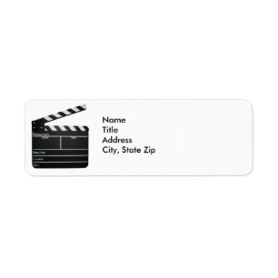 Filmmaker Fillaate klapboard film Adres label