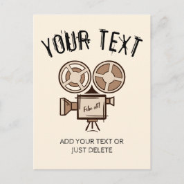 Filmmaker, filmproducent, regisseur, acteur. briefkaart