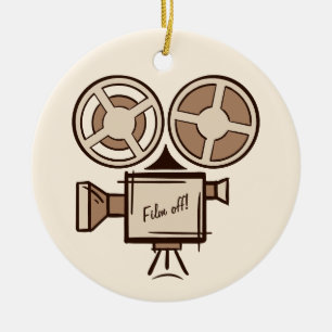 Filmmaker, filmproducent, regisseur, acteur. keramisch ornament