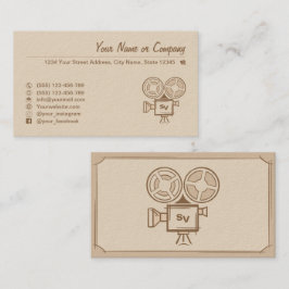 Filmmaker, filmproducent, regisseur, acteur. visitekaartje