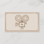 Filmmaker, filmproducent, regisseur, acteur. visitekaartje (Achterkant)