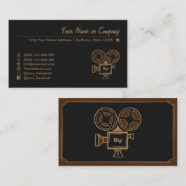 Filmmaker, filmproducent, regisseur, acteur. visitekaartje