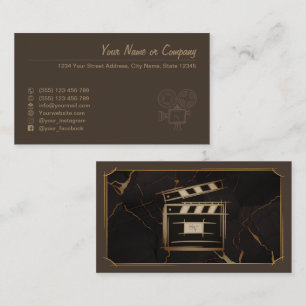 Filmmaker, filmproducent, regisseur, acteur. visitekaartje