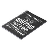 Filmmaker Gezegde Movie Theater Director Notitieboek (Linkerzijde)