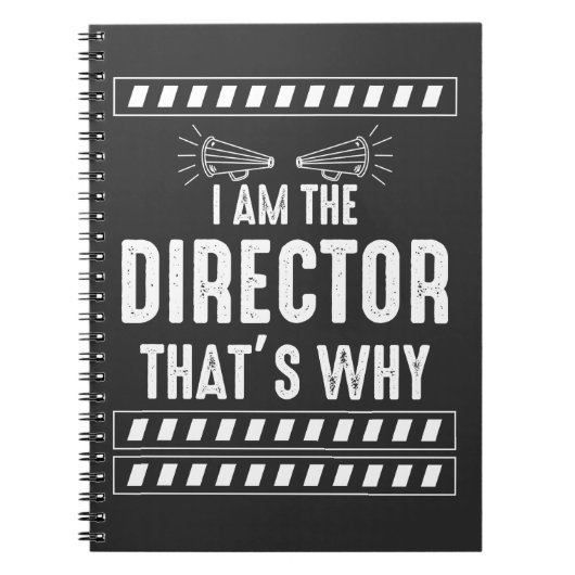 Filmmaker Gezegde Movie Theater Director Notitieboek (Voorkant)