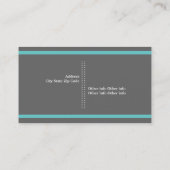 Filmmaker grijs, wit, met waterige ogen verkennend visitekaartje (Achterkant)