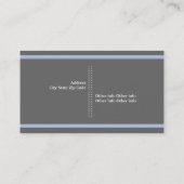 Filmmaker grijs, wit, stalen blauw oogstend visitekaartje (Achterkant)