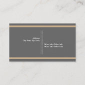 Filmmaker grijs, wit, tan in het oog springend visitekaartje (Achterkant)