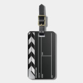 Filmmaker klapbord Hang Label Bagagelabel (Voorkant verticaal)