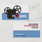Filmmaker/regisseur/filmmaker visitekaartjes (Voorkant / Achterkant)