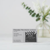 Filmmaker visitekaartje filmregisseur (Staand voorkant)