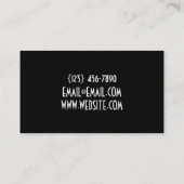 Filmmaker, Visitekaartje Movie Director (Achterkant)