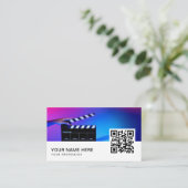 filmmaker visitekaartjes QR-code (Staand voorkant)