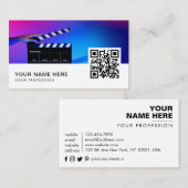 filmmaker visitekaartjes QR-code (Voorkant / Achterkant)