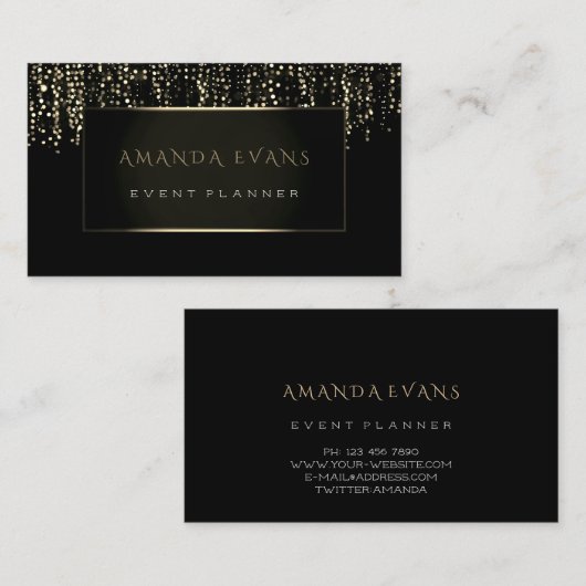Filmmaker voor evenement Sparkl Black White omlijs Visitekaartje (Voorkant / Achterkant)
