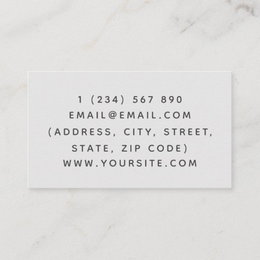 Filmmaker voor video's, pasta's en film met bruine visitekaartje (Achterkant)