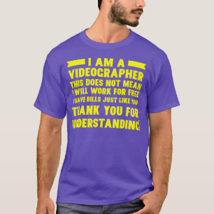 Filmmaker voor video's zonder videobewerking t-shirt